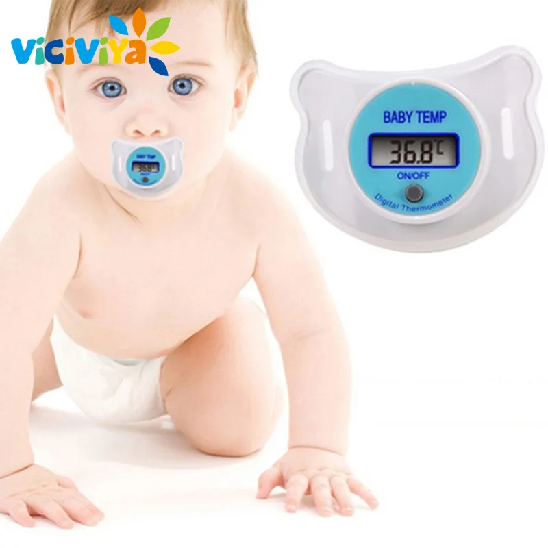 

VICIVIYA Health Monitors Baby Nipple Thermometer Termometro Testa Baby Pacifier LCD Digital Mouth Nipple Pacifier Chupeta ~