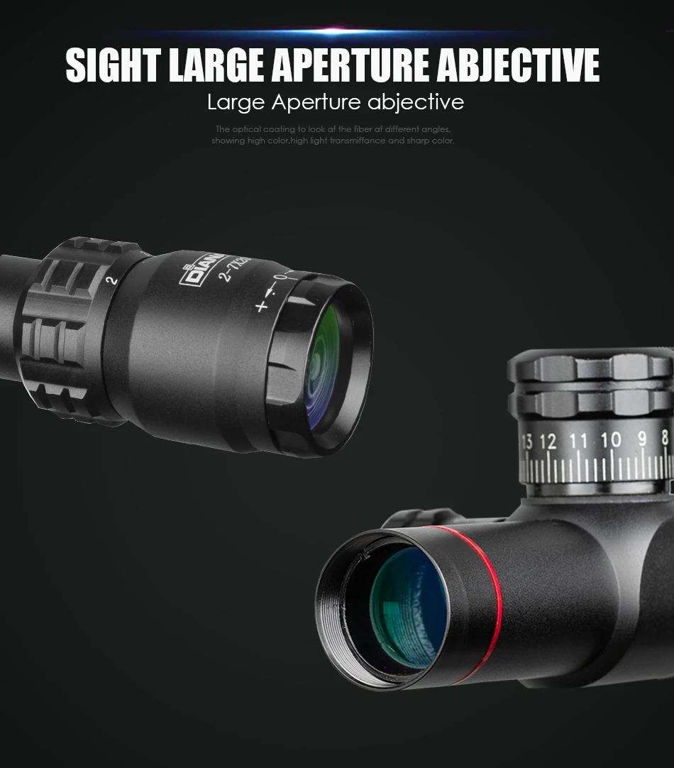 Aquisição de Alvos Tamanho de Bolso Rápido Caça Escopos Diana Riflescoepes Mil-dot Âmbito Mira Óptica Móvel 2-7x20 5 Cheap Lunetas Riflescopes