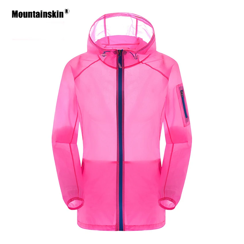 Mountainskin мужские и женские тонкие быстросохнущие походные куртки для активного