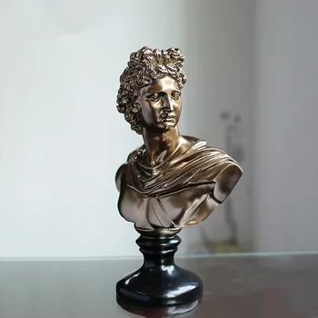 

David Bust Statue Michelangelo Buonarroti Resin Craftwork Office Hotel Clubhouse Living Room Decoration Gift L2175