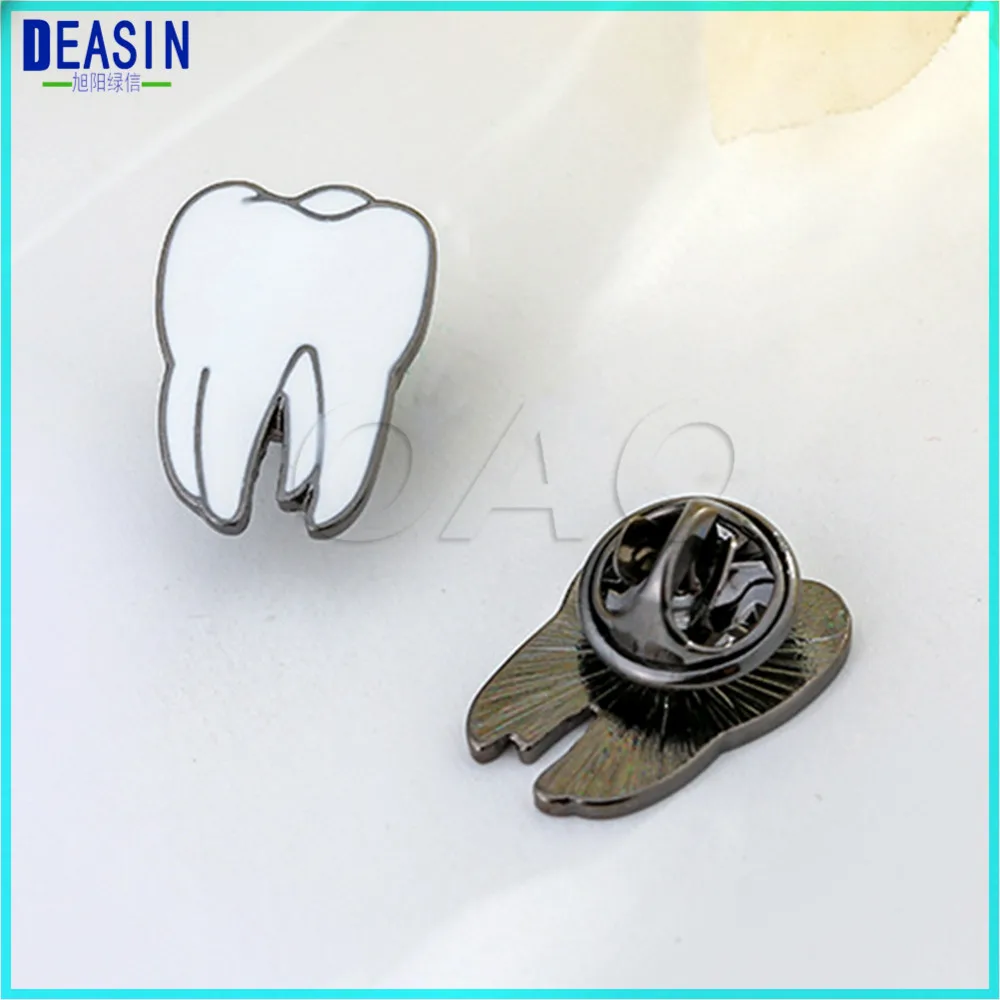 400 шт творческие зубы металлические штифты зуб Тип Форма брошь в виде коренного зуба значок зубной значок стоматолог гигиенист Pin подарка клиники