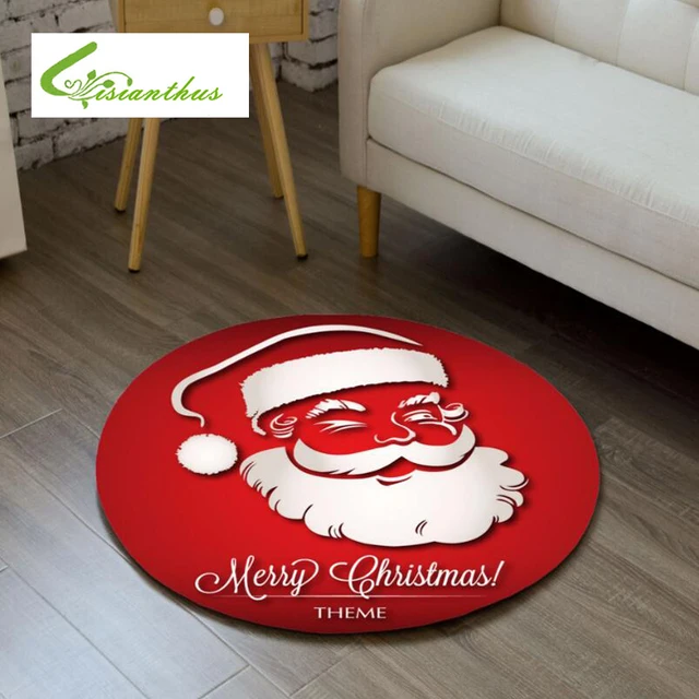 Best Offers Round Carpets for Living Room Computer Chair Area Rug Children Play Tent Anti-Slip Floor Mat Cloakroom Rugs Christmas Decor 