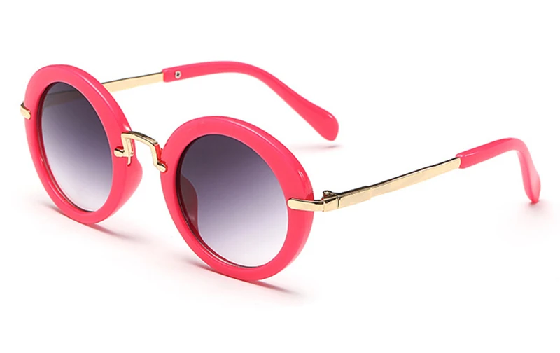 Модные круглые очки детские солнцезащитные очки для детей от УФ-лучей, винтажные милые очки для девочек, классные 6 цветов, infantil 1311 T