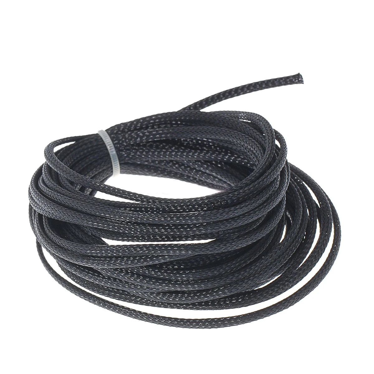 

Expandable PET Braided Cable Protection Sleeve Flexible Sleeving Sheathing Wire Audio Sleeve For Pipe Hose 10M*4mm Mayitr
