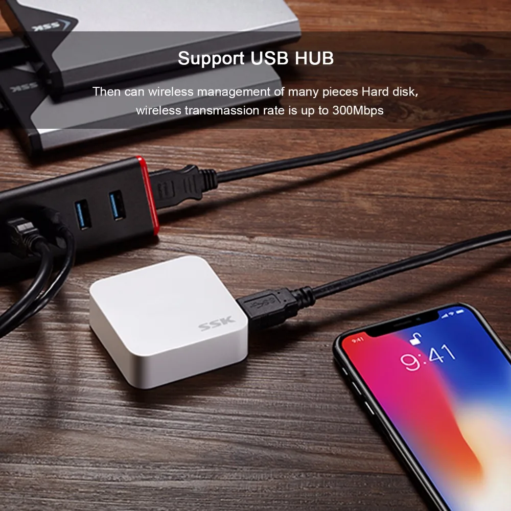 SSK SW001 WiFi External Hard Drive Smart Hard Disk Adapter Personal Cloud Storage Auto Backup Change Hard Drive Personal Cloud SSK SW001 WiFi External Hard Drive Smart Hard Disk Adapter Personal Cloud Storage Auto Backup Change Hard Drive Personal Cloud