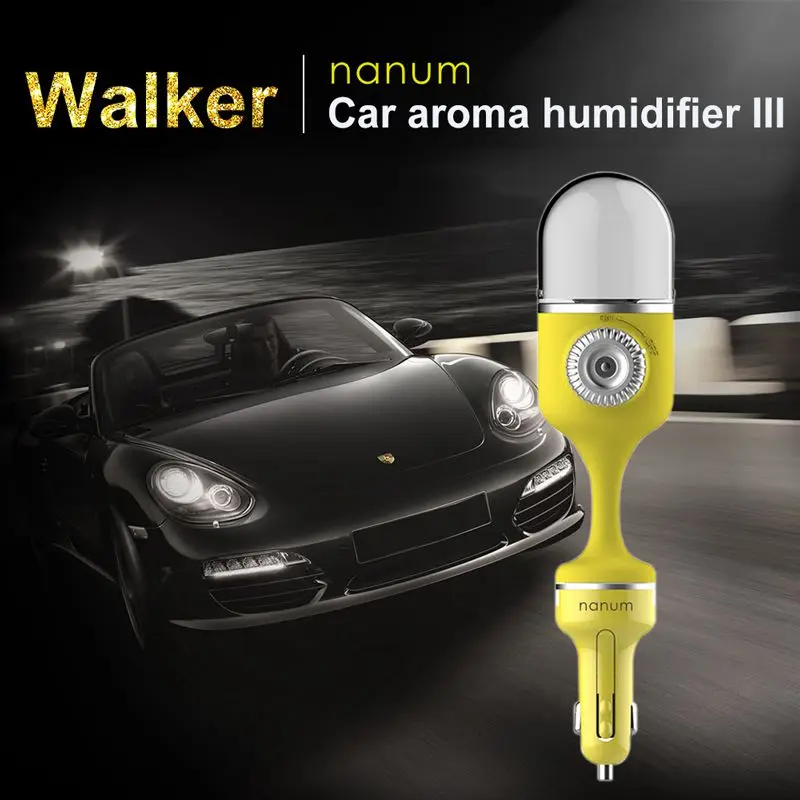 

nanum new version of the car aromatherapy humidifier dual USB interface 360 degree rotation of natural aroma.