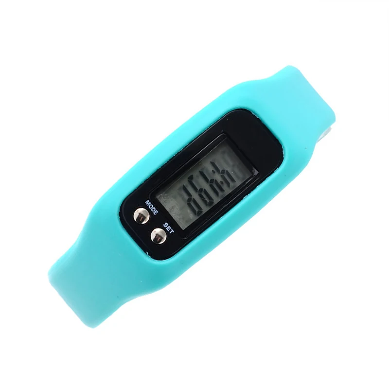 HX-спорт-часы-браслет-Шагомер-запястье-шаг-Ходьба-счетчик калорий-трекер Цвет: Голубое озеро
