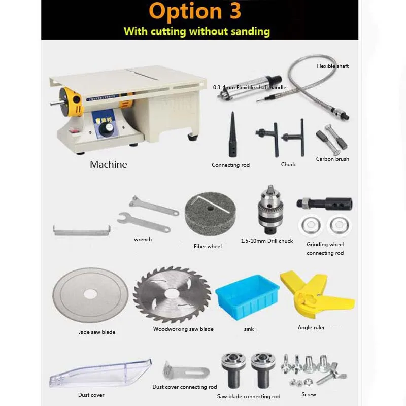 Multifunction Mini Table Saw Stone Polisher Jade Engraving Machine Grinding machine Table Saws Jade Cutting machine