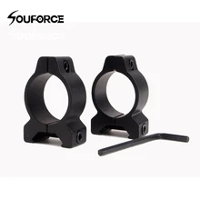 1 пара 25,4 мм кольцо крепления оптического прицела подходит 20 мм рельс для винтовки прицел для фонарика/лазера/прицел охотничий аксессуар