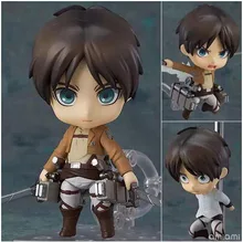 Anime Shingeki No Kyojin Nendoroid Attack on Titan Eren Jaeger PVC Action Figure Model Toys Doll 10CM