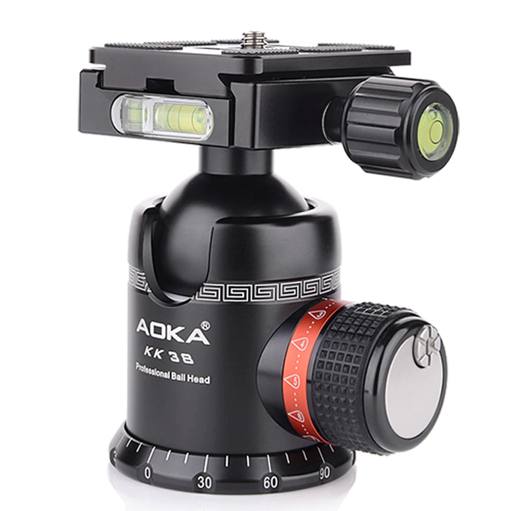 AOKA штатив для камеры KT284C из углеродного волокна Портативный Большой загрузки до 16 кг с штативной головкой
