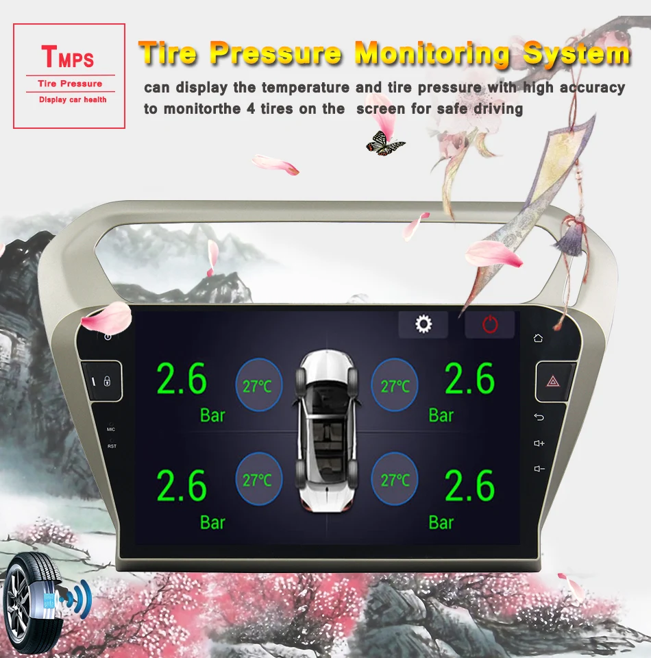 Cheap 10.1" Android 9.0 Octa Core RAM 4GB Car DVD Player for Peugeot 301 for Citroen Elysee GPS navigation Radio BT WIFI Tape Recorder 13