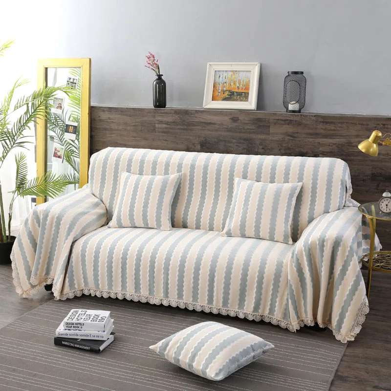 Fyjafon Sofa Cover Chenille Dustproof Sofa Cover Printed Couch Covers Multi-size Slipcover - Цвет: Color 8