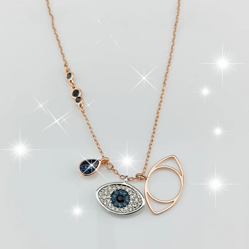 

New Hot Fashion Jewelry Eye of Horus Eye Evil Amulet Vintage Antique Chain Pendant Necklace Choker Statement Jewelry Women
