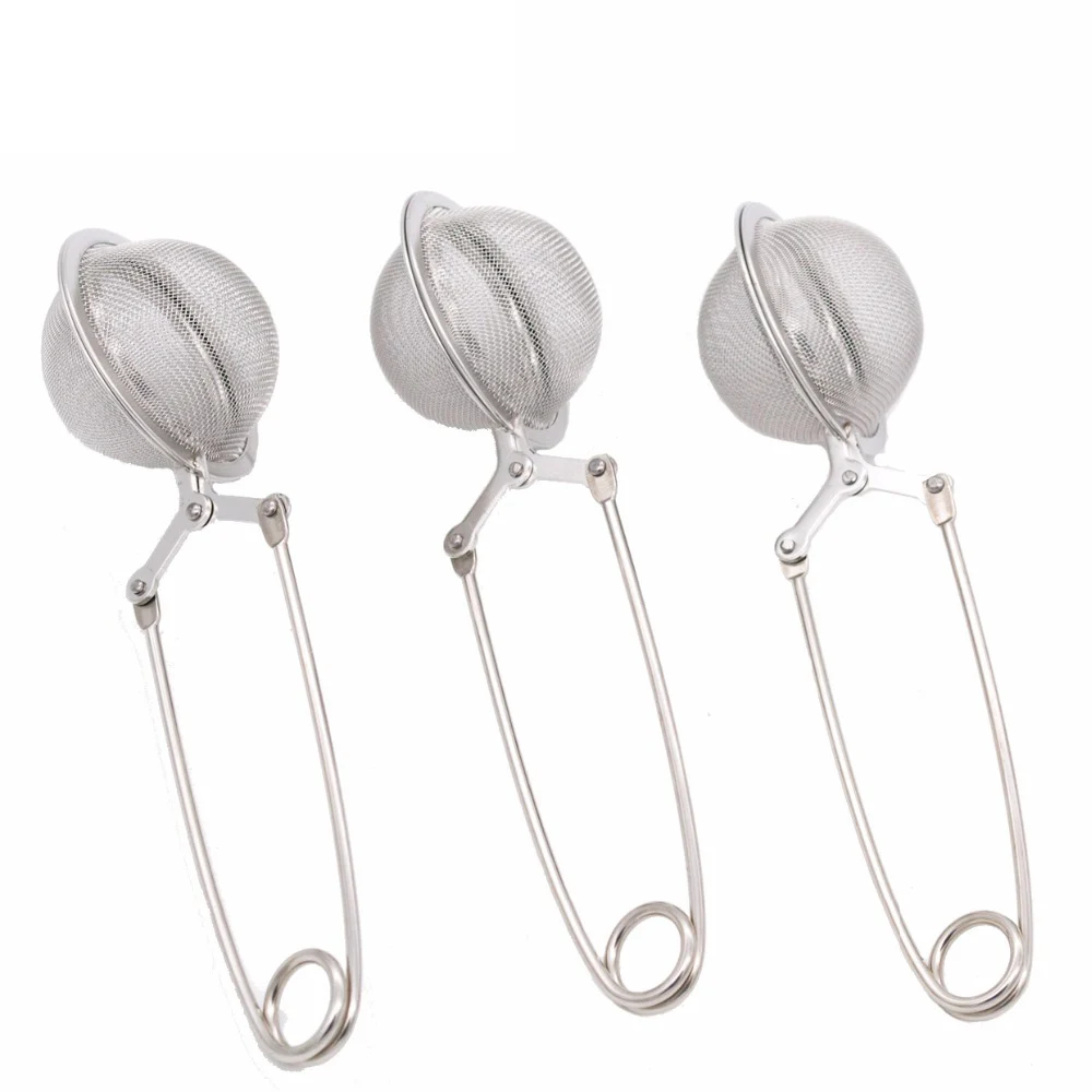 Ball-Shaped tea strainer stainless steel High Quality Convenient Tea Infuser Handle Tea Mesh Ball Filter Teaware 2018 (5)