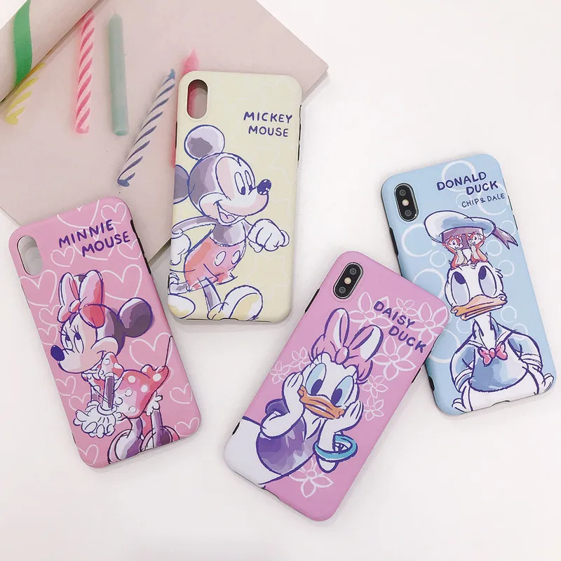 

Candy Color Matte Soft TPU Back Cover For Huawei Mate10 Mate20 P30 P20 Pro P10Plus Coque Cartoon Dasiy Donald Phone Cases Capa