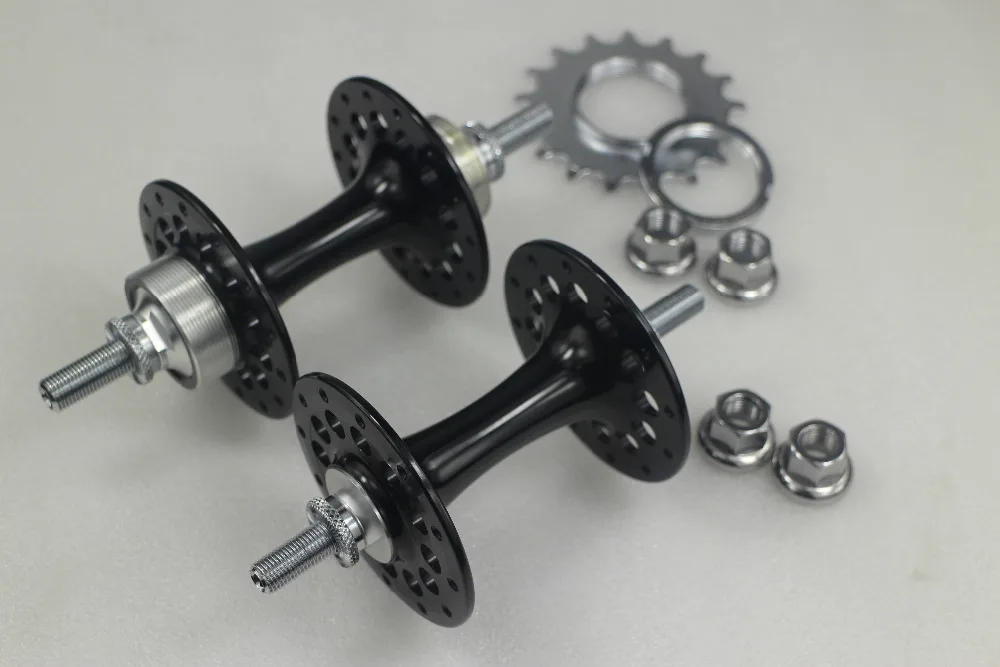 24/28 Powerway T01 track fixed gear bike hubs, front 24 rear 28 holes