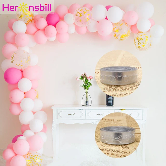 Heronsbill Plastic Balloons Chain Wedding Birthday Party Decorations Kids Adult Backdrop Balloon Clip Arch Balloon Accessories