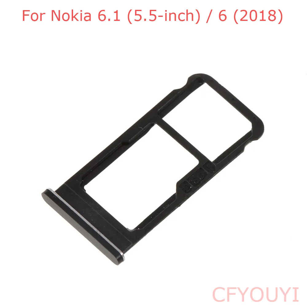 Для Nokia 6 1 (5 5 дюйма)/6 2018 держатель лотка для двух SIM-карт сменная деталь Plus X6 |