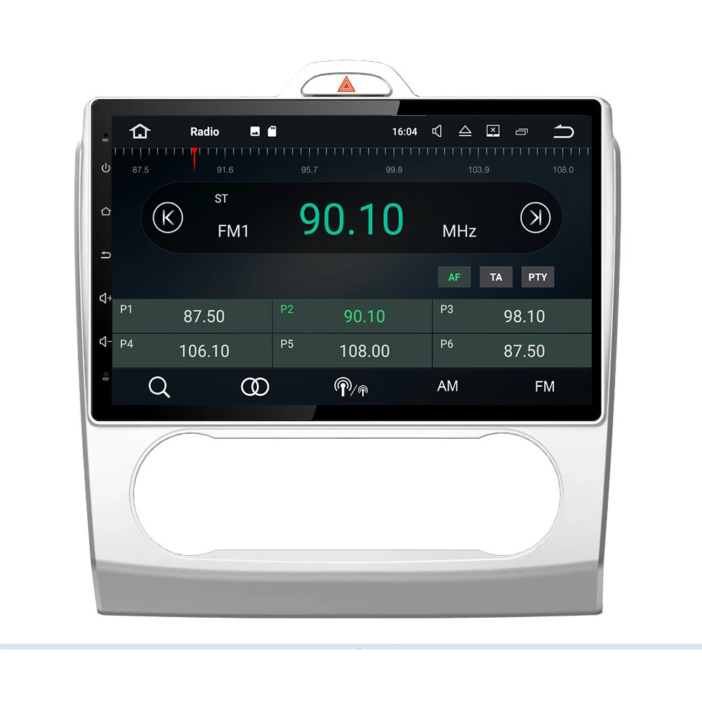 Top 2din  Android 9.0 4G+32G Car Dvd Gps For Ford Focus 2 2006-2011 With Wifi/gps Navi/fm/am Radio/bluetooth/ Tape Recorder 1
