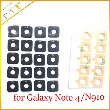 

50pcs Glass material Back Main Camera Ring Cover Lens with sticker for samsung galaxy Note 4 N910/Note4