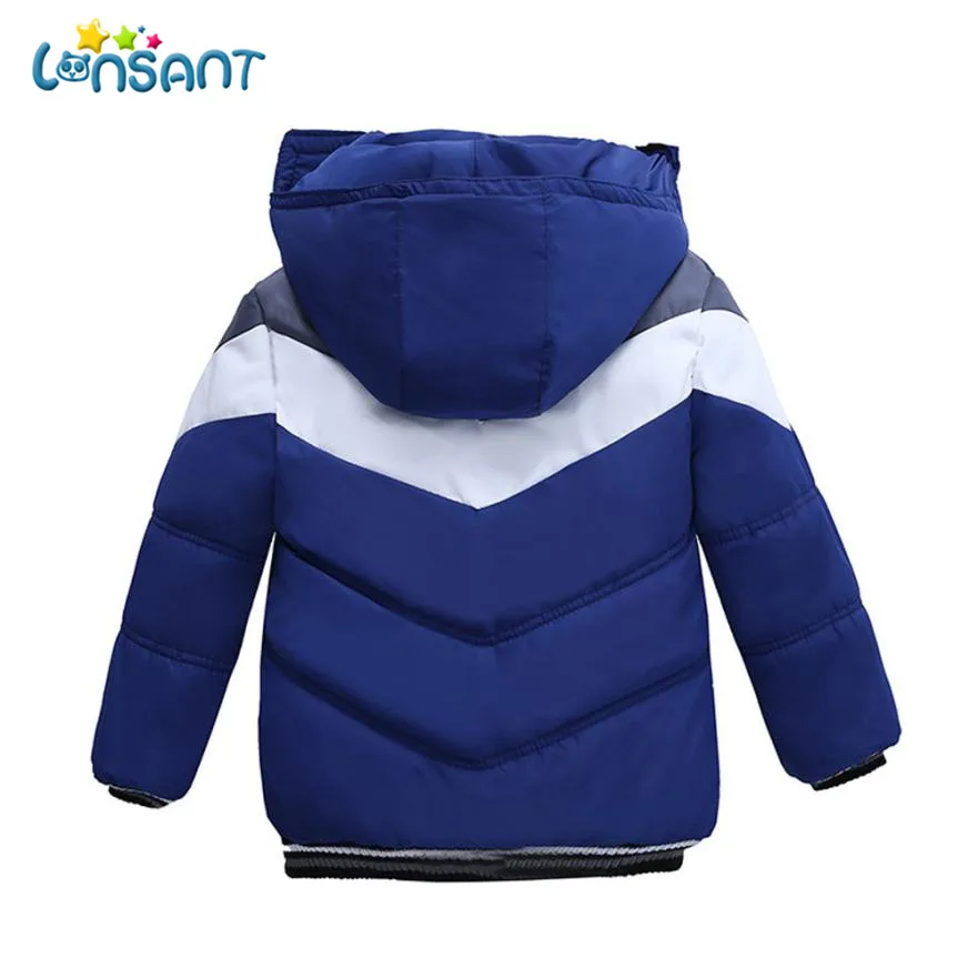 Куртка lonsant; Детское пальто; Детские плотные пальто для мальчиков и девочек; зимняя теплая детская куртка с длинными рукавами; детская одежда; одежда для малышей; C0531
