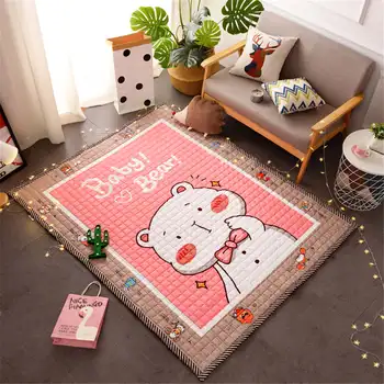 

Nordic Cartoon Thick Carpet Kids Room Baby Crawling Play Mat Home Decor Bedroom Parlor Living Room Unicorn Large Rug Carpets