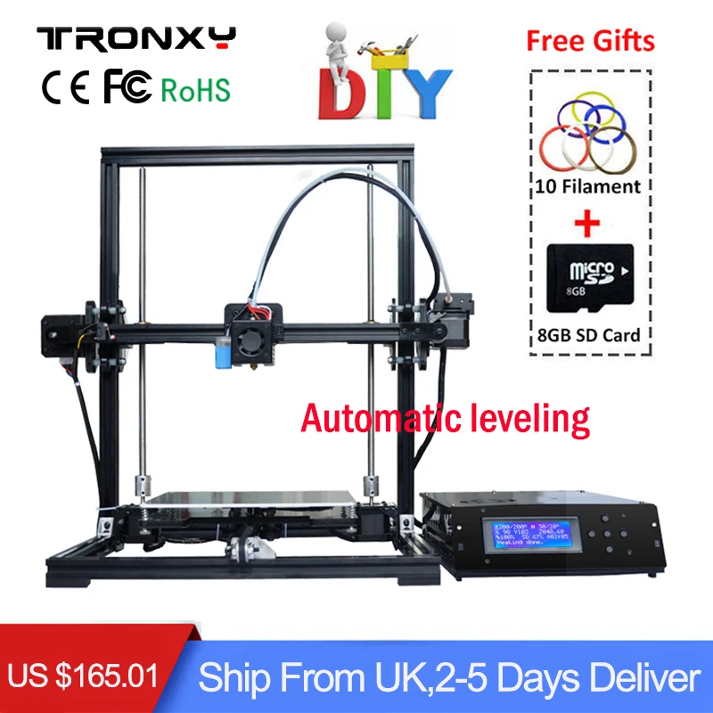 

[Genuine] TRONXY Auto leveling 3D Printer DIY 3D Printing Size 220*220*300mm Quality High Precision Reprap All Metal 3D Printer