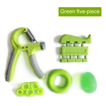 

Hot Selling 5 Pcs Hand Grip Set Finger Strengthener Muscle Training Resistance Band Exerciser Gripper