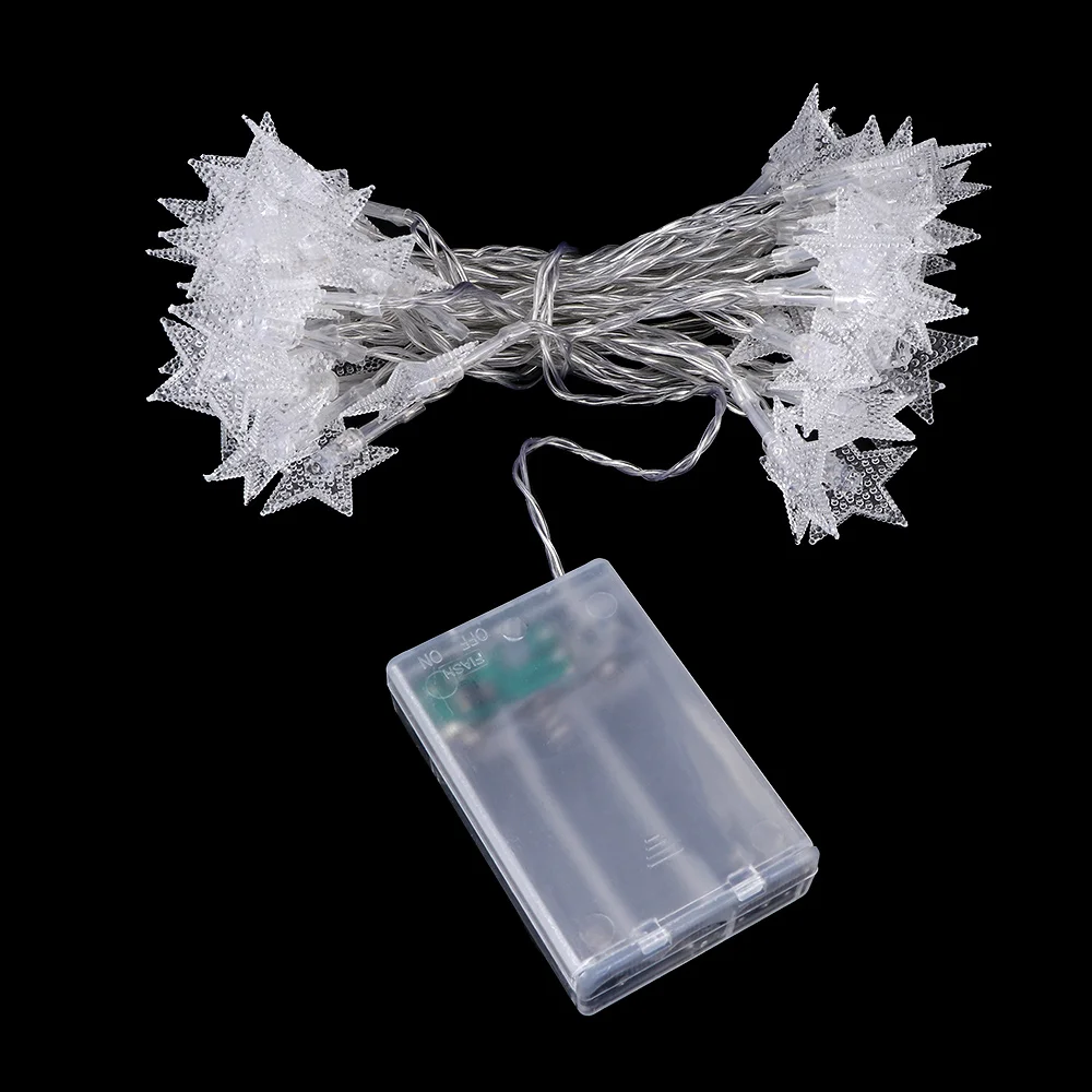 

1 String LED Waterproof Stars Copper Wire String Lights Battery Operated Xmas Fairy Wedding Decor 5M/3M Warm White