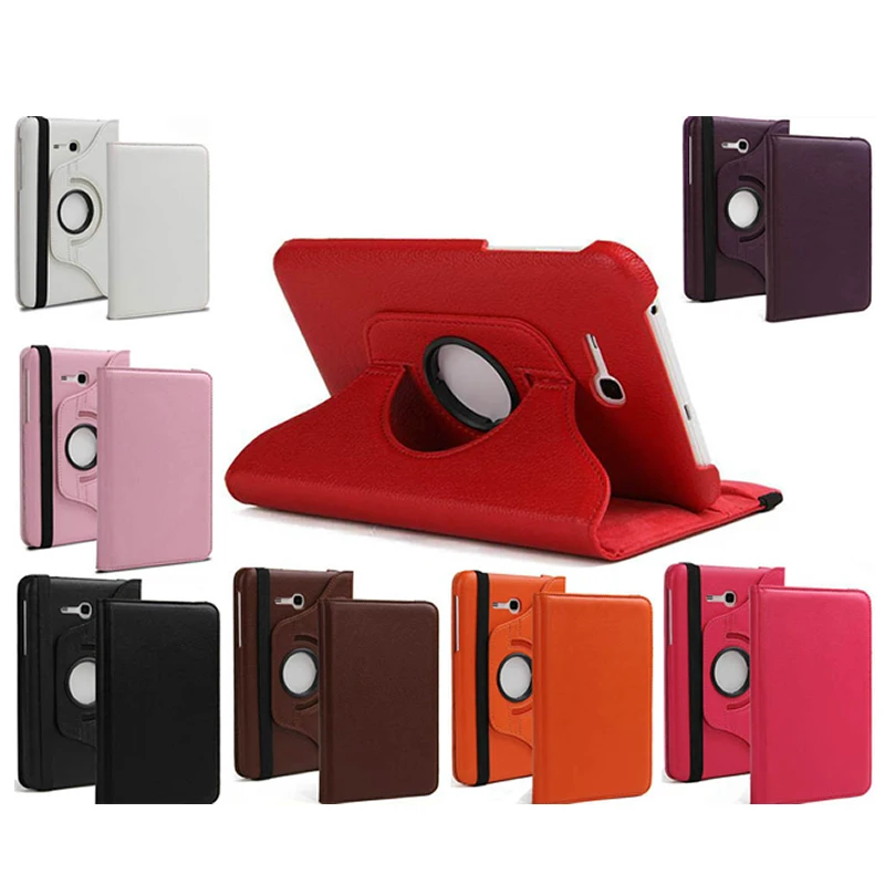 Case For Samsung Tab 3 Lite 7 0 T110 GARUNK 360 Rotating PU Leather