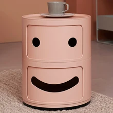 Сверхлегкая прикроватная тумбочка из АБС-пластика, прикроватная тумбочка для кофе, милый детский мини-контейнер для хранения, мебель для дома, тумбочка, шкаф