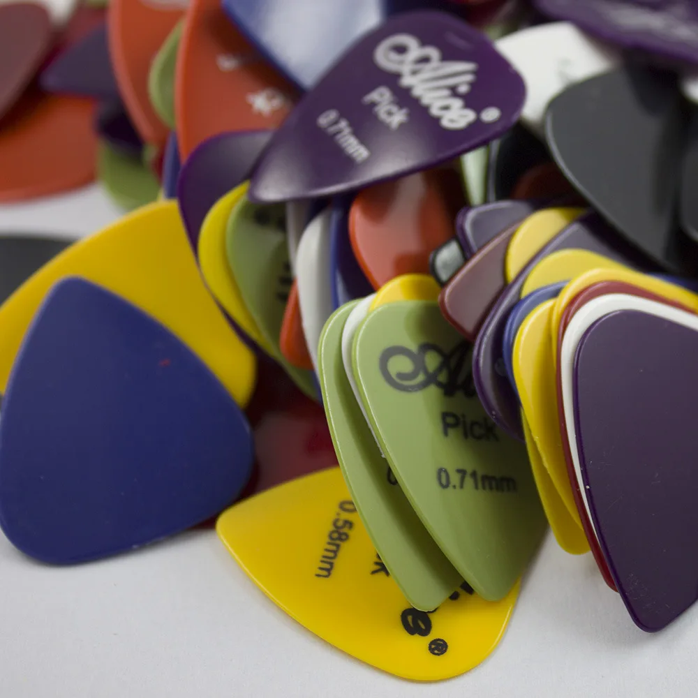 30/50 guitar picks 1 box case Alice acoustic electric bass guitar plectrum mediator guitarra musical instrument thickness mix 