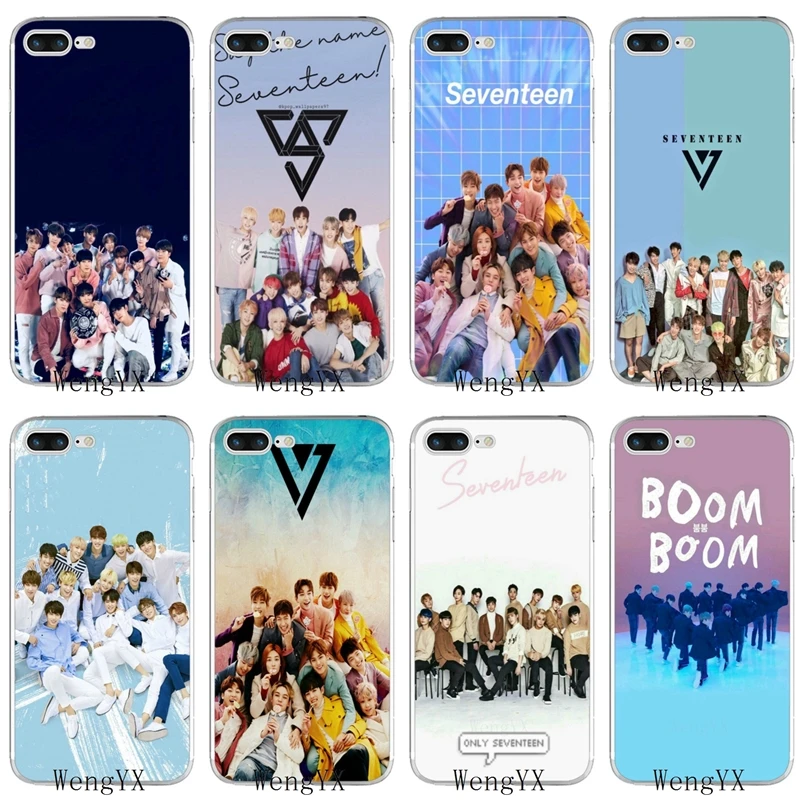 Seventeen group KPOP тонкий силиконовый мягкий чехол для телефона из ТПУ Samsung Galaxy J1 J2 J3 J5 J7 A3