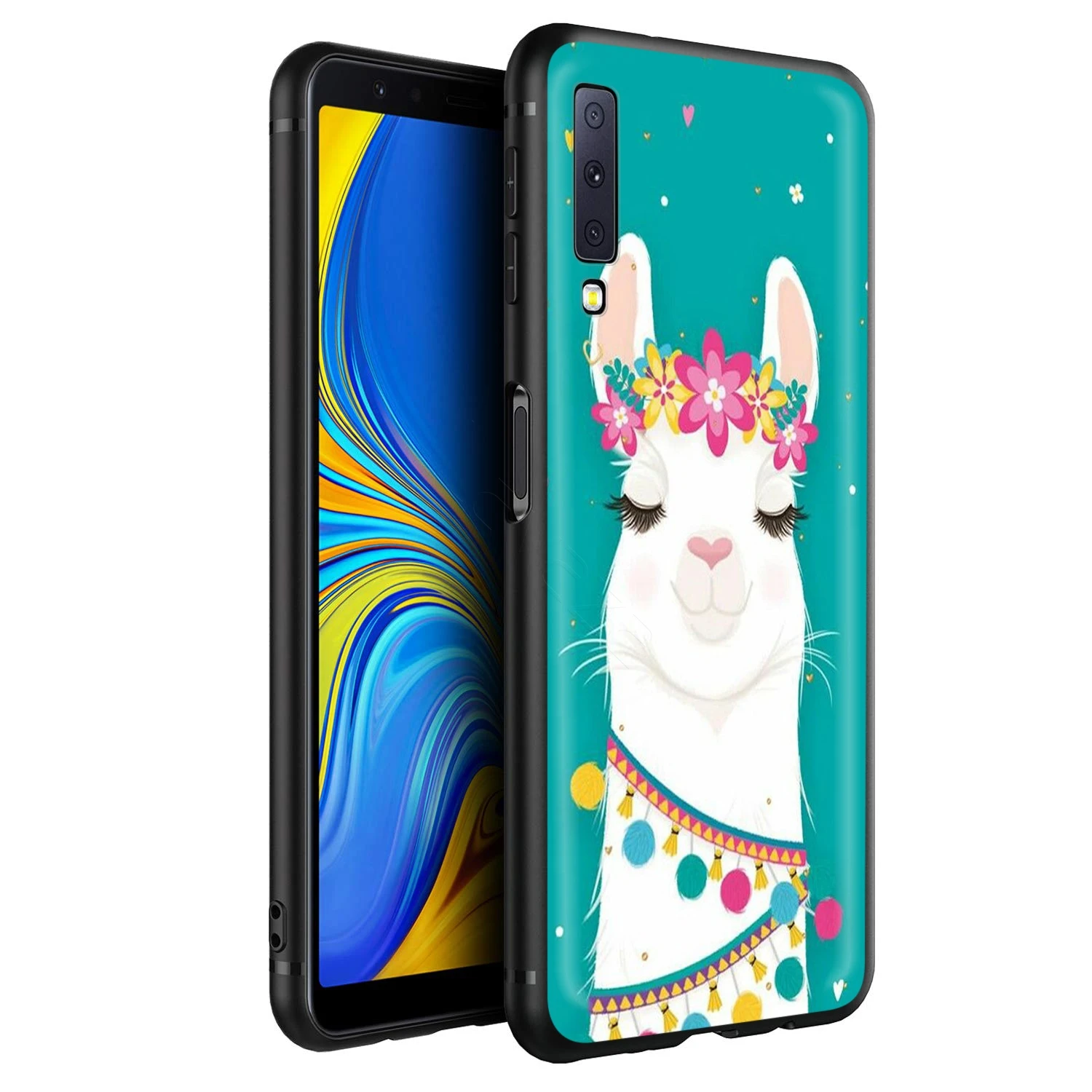Чехол с ламой альпаками для Samsung Galaxy S20 S10 S9 S8 S7 S6 Plus Note 9 8 M30 M20 M10 Edge Lite Ultra|Бамперы| |