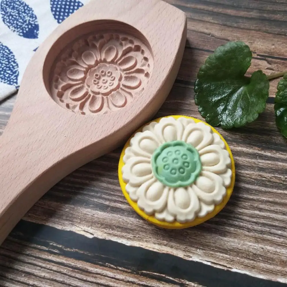 Форма деревянная Кондитерская форма для изготовления Мун бобы торт mooncake