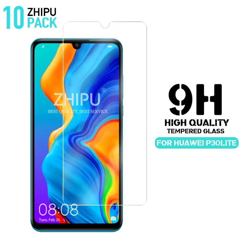 

10 Pcs Tempered Glass For Huawei P30 lite Glass Screen Protector 2.5D 9H Tempered Glass For Huawei P30 lite 6.15 Protective Film