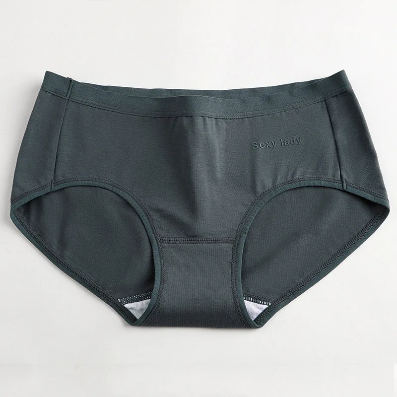 

Menstrual period physiological underwear cotton antibacterial girl middle waist menstruation lady physiological briefs 2PCS