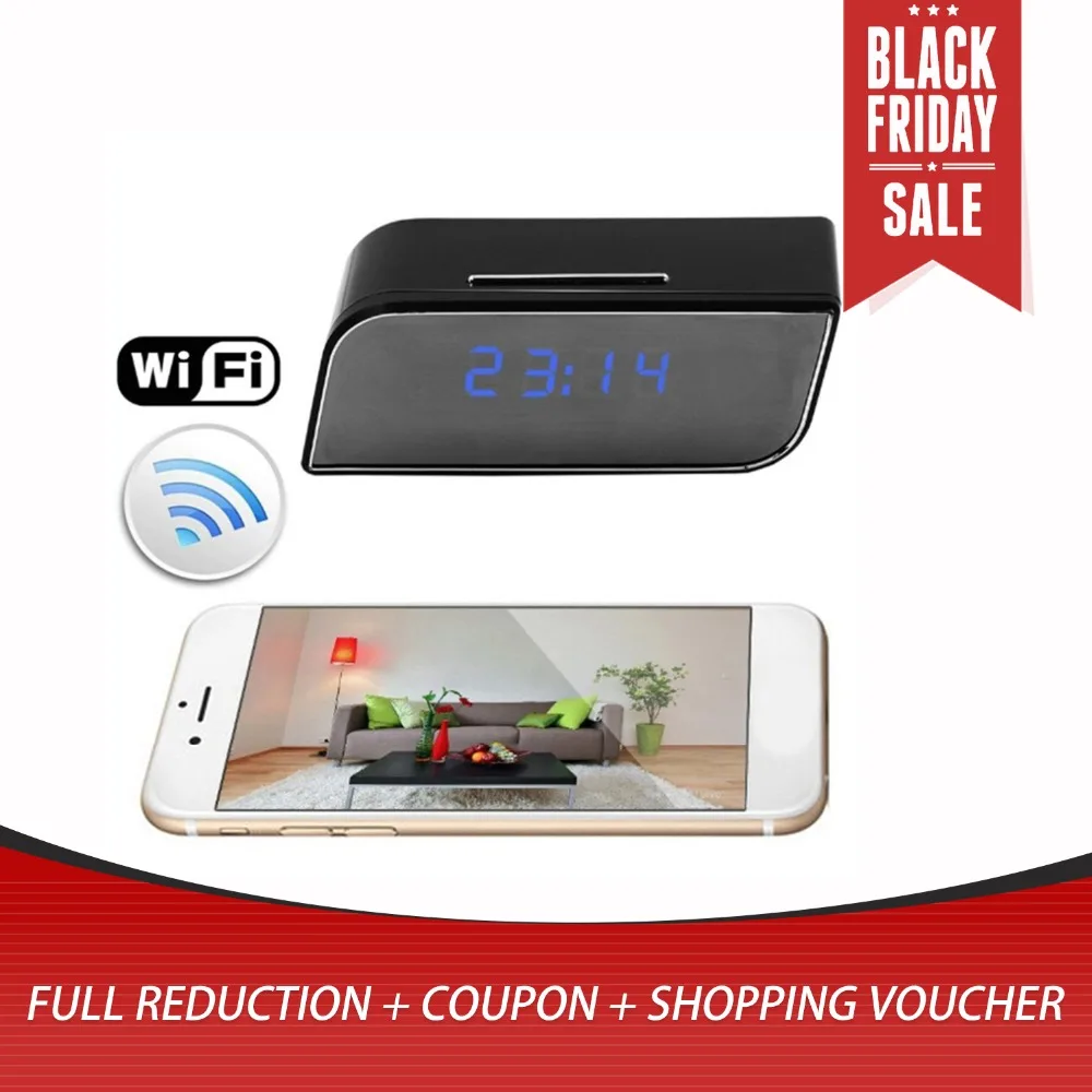 

Mini Camera 1080 Full HD Clock Alarm Night Vision Motion Detection Wifi IP Cam DV DVR Camcorder Home Security Surveillance