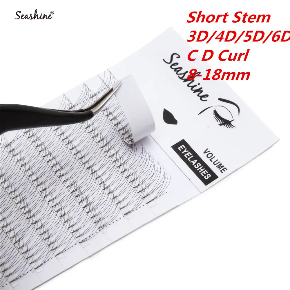 Seashine Makeup Eyelashes Russian Volume Fans 3D 4D 5D 6D Mink Eyelashes False Eyelashes Volume Lashes Short Stem Faux Cils Seashine Makeup Eyelashes Russian Volume Fans 3D 4D 5D 6D Mink Eyelashes False Eyelashes Volume Lashes Short Stem Faux Cils
