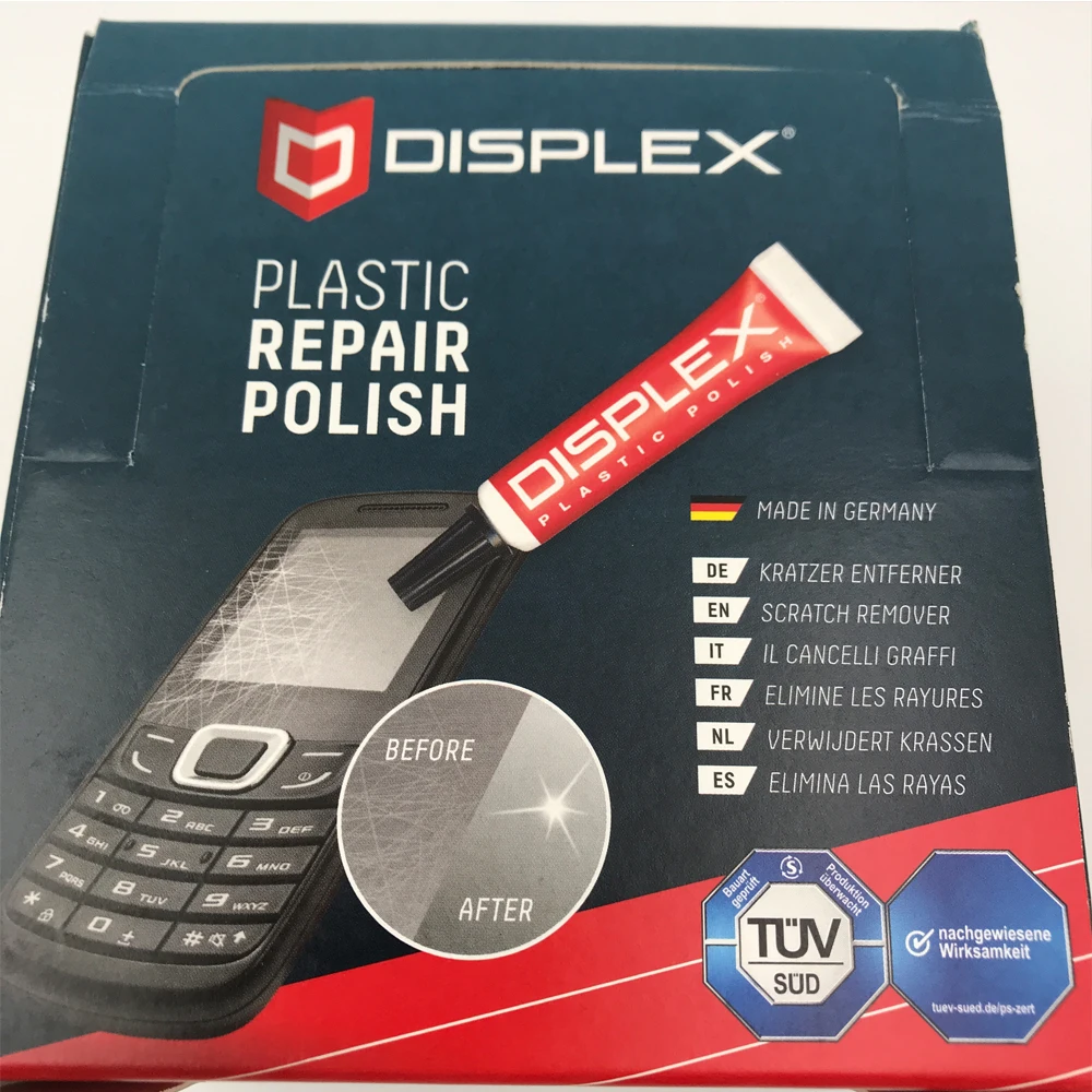 DISPLEX display Полирующий крем 5 г паста для ремонта царапин с 5 шт чистыми салфетками для мобильного телефона MP3 экран царапины ремонт