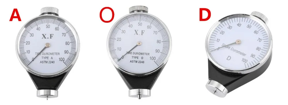 Профессиональный Shore type A/O/D шина/силикон/пластик твердомер 0-100 HA clerometer