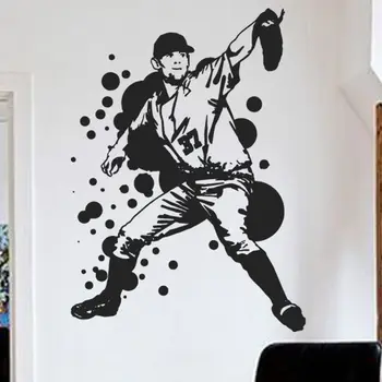 

Baseball Car Windows Sticker Name Sports Decal Posters Vinyl Wall Decals Pegatina Quadro Parede Decor Mural Baseball Sticker