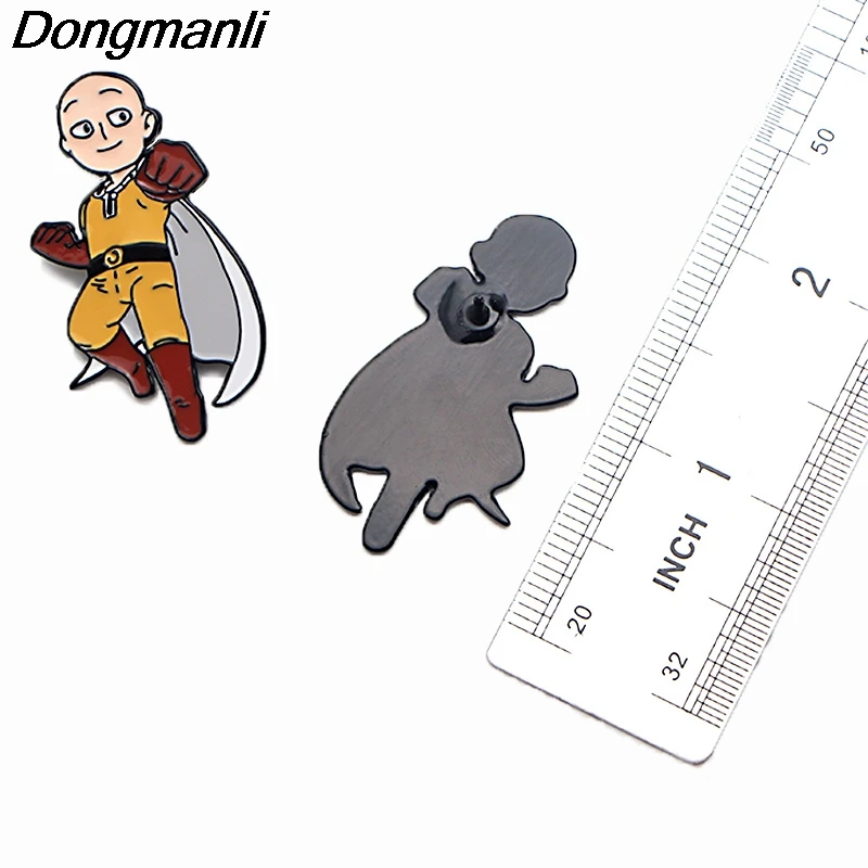 P3786 Dongmanli Аниме ONE PUNCH-MAN металлические эмалированные броши и коллекция булавок Нагрудный значок для рюкзака воротник ювелирные изделия