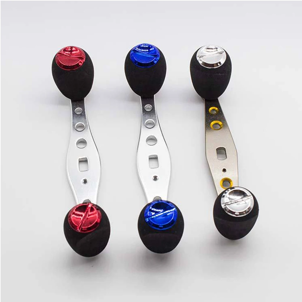 Nonslip Grip EVA Knob Fishing Reel Handle for Baitcasting Aluminum Alloy Reel Crank Accessory Bait Casting Handle Screws