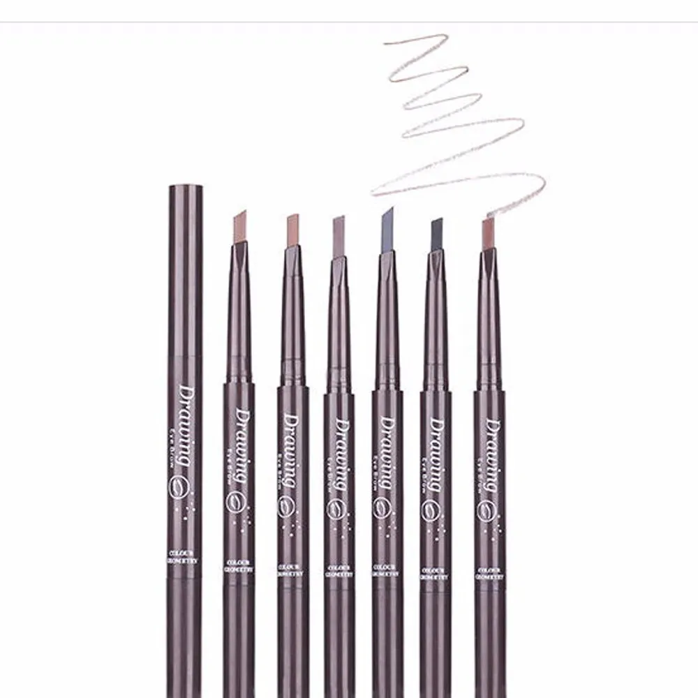 Natural Long Lasting Paint Tattoo Eyebrow Pencil Waterproof Black Brown Eye brow Makeup Set Beauty Eyebrow Tint Pen with Brush P
