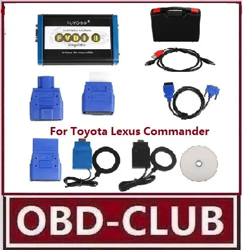 2016 FVDI2 Командир ABRITES командующий ForToyota/Lexus V9.0 FVDI Диагностический Сканер (V24) с