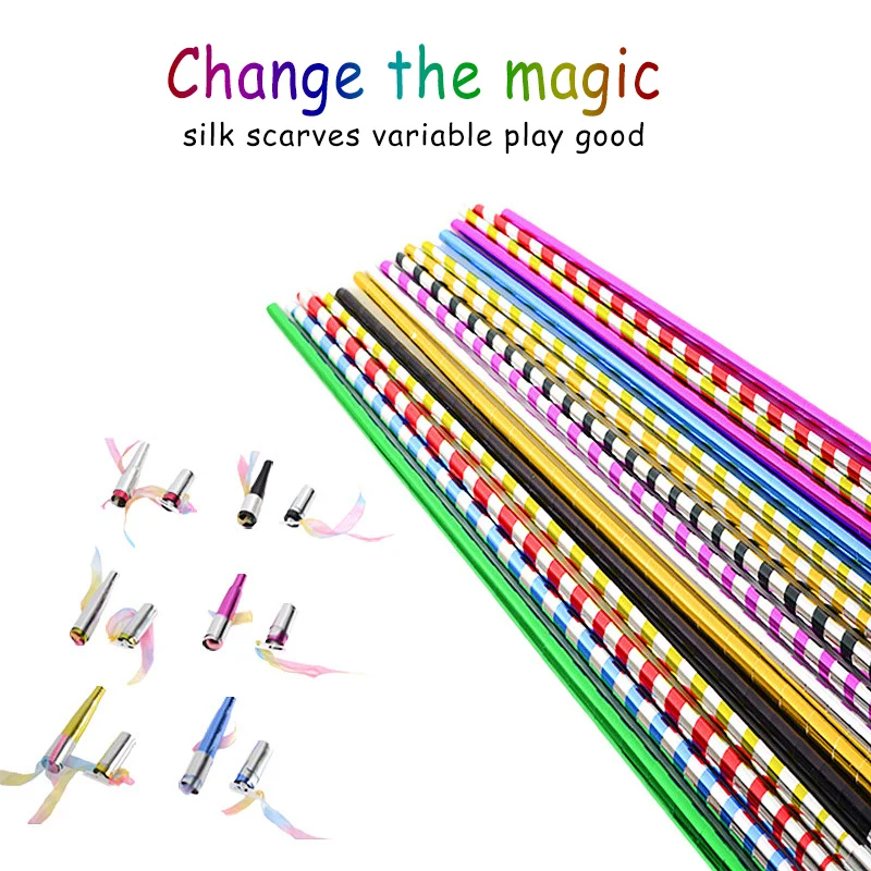 

1pcs Long Appearing Cane Metal Stage Stick Magic Cane Close Up Magic Tricks