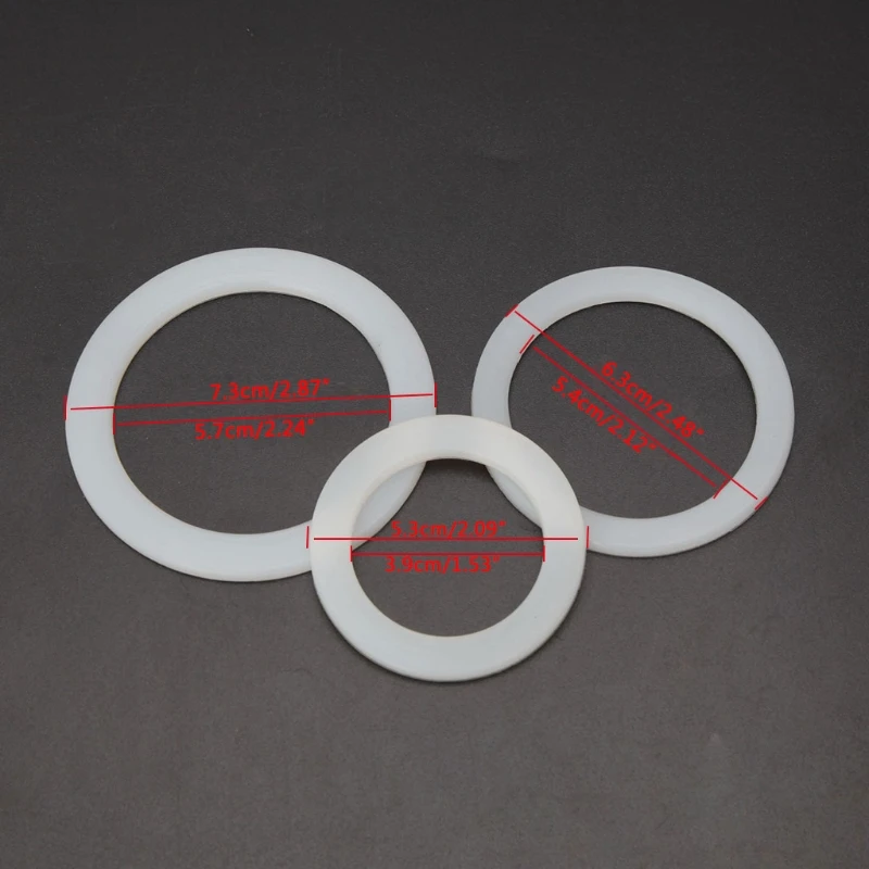 Sealing Ring 1Pic Silicone Seal Ring Flexible Washer Gasket Ring Replacenent For Moka Pot Espresso 2 Cup 4 Cup 6