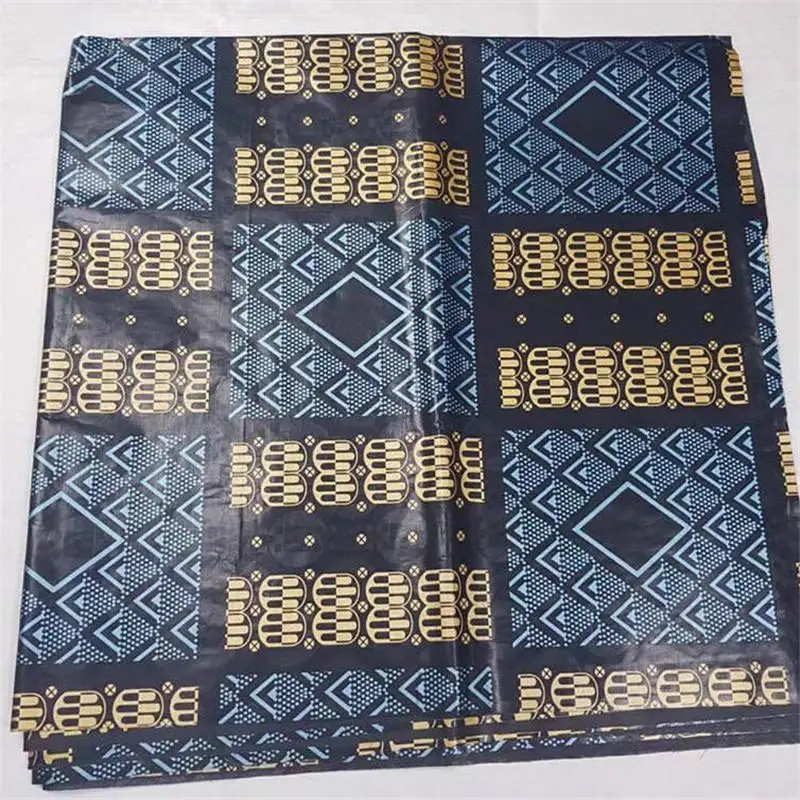 

Black golden Guinea Brocade 5 Yards Cotton Fabric Bazin Riche African Party brocade fabric